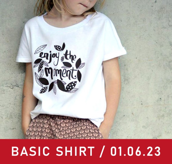 Workshop für Kinder Wir nähen ein Basic Shirt 01.06.2023 Uhrzeit: 09:00-13:00 │