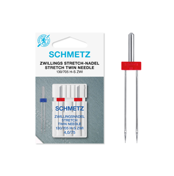 Schmetz 2 Zwillings-Stretch-Nadeln 4,0mm / 75