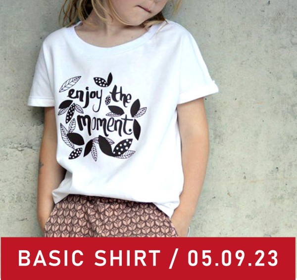 Workshop für Kinder Wir nähen ein Basic Shirt 05.09.2023 Uhrzeit: 09:00-13:00 │
